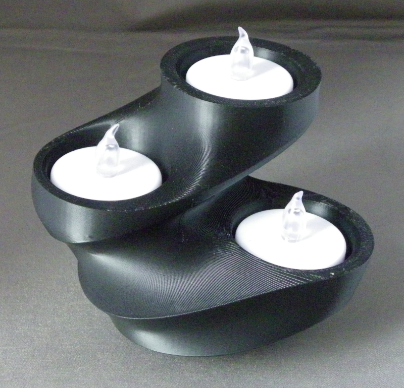 (image for) 3D Prints - Theelichthouder 3 - (Meerdere Kleuren Mogelijk)
